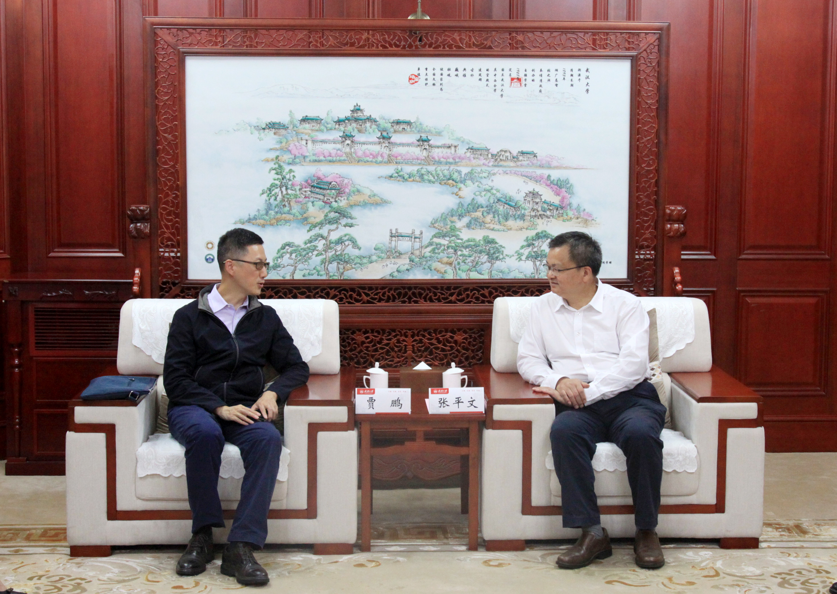 教育部国际合作与交流司副司长贾鹏来校调研